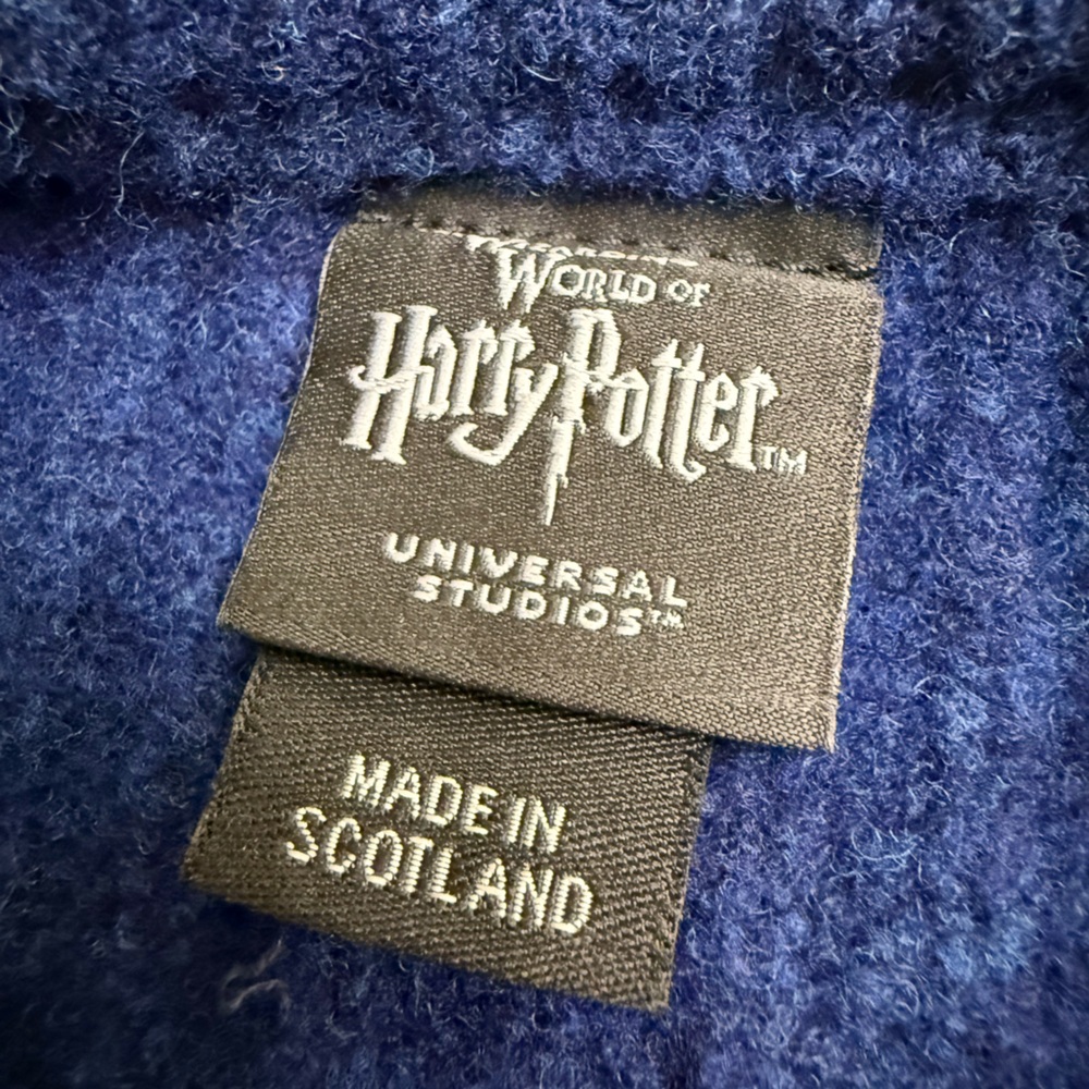 Universal Studios Harry Potter Ravenclaw Qudditch Wool Sweater Large - Picture 8 of 8
